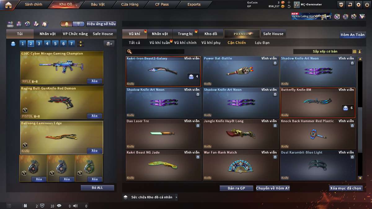 shop acc cf uy tin gia re